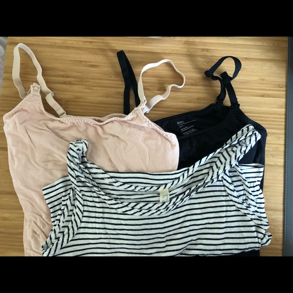 Nursing tanks Storq and Bun small lot of 3